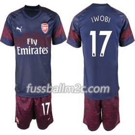 Fußballtrikots Arsenal Alex Iwobi 17 Kinder Auswärts Trikotsatz 2018-2019